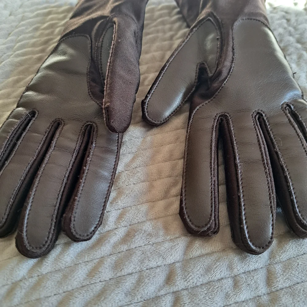 Thinsulate Vintage Style Chic Brown Winter Gloves Size OS
